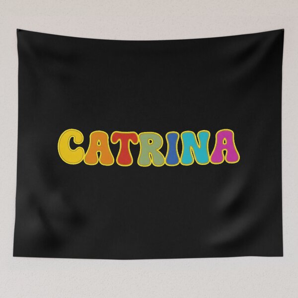 Item preview, ❤️ Catrina Personalized Name Wavy Retro Shirt, Coffee Mug, Sticker Gift designed and sold by HelixPedia.