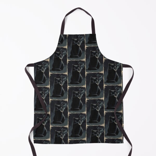 Item preview, Black cat smoking cigarette designed and sold by pick-me-art.