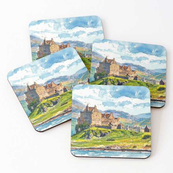Item preview, Watercolour Illustration of Duart Castle, Isle of Mull, Scotland designed and sold by davidelder.