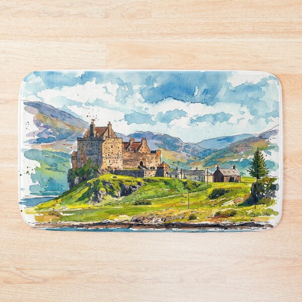 Item preview, Watercolour Illustration of Duart Castle, Isle of Mull, Scotland designed and sold by davidelder.