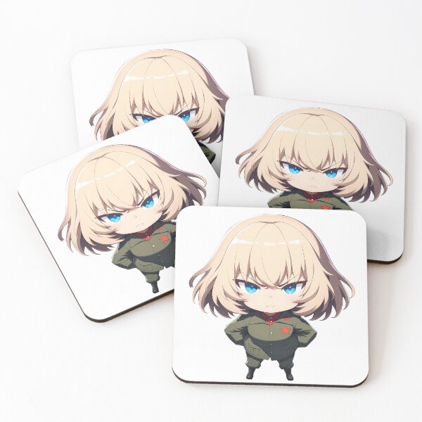 Item preview, Katyusha Girls Und Panzer Chibi Angry Commander Pose designed and sold by 108Recordings.