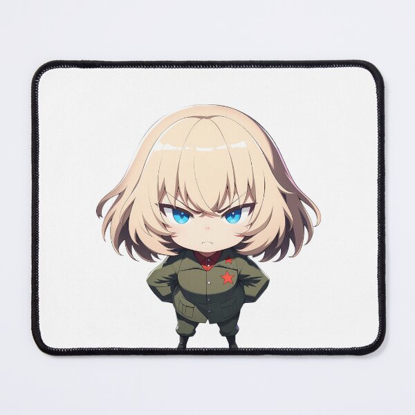 Item preview, Katyusha Girls Und Panzer Chibi Angry Commander Pose designed and sold by 108Recordings.