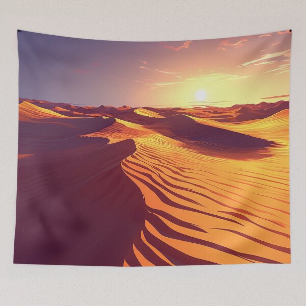 Item preview, Golden Sunset Over Desert Sand Dunes designed and sold by Christian Weiss.