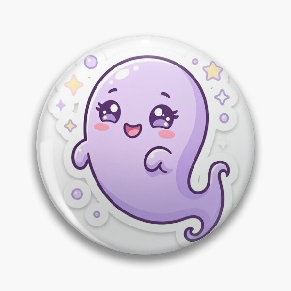 Item preview, Cute Kawaii Ghost Floating Anime Sticker designed and sold by StixFusion.