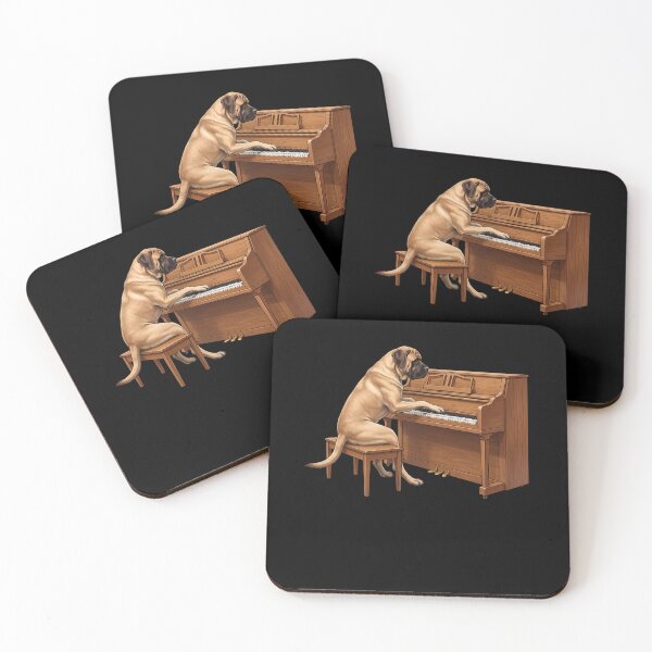 Item preview, Mastiff Playing Piano Player Pianist Dog Lover designed and sold by TerryConnells.