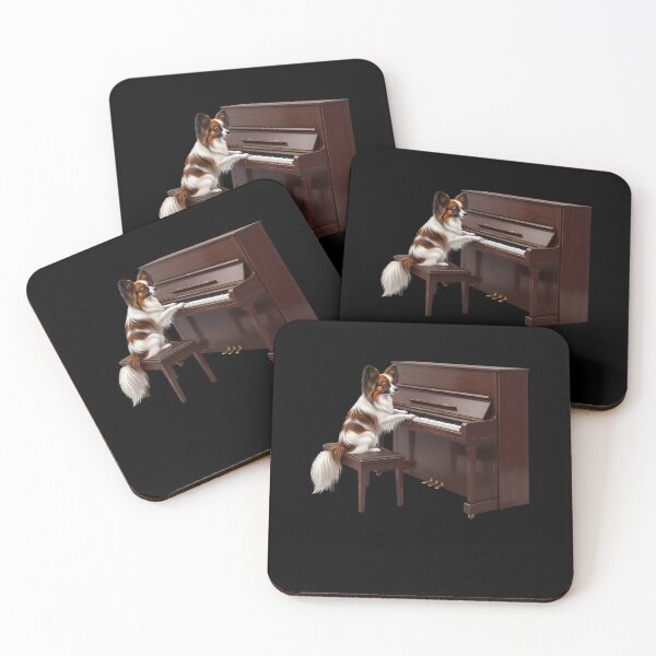 Item preview, Papillon Playing Piano Player Pianist Dog Lover designed and sold by TerryConnells.