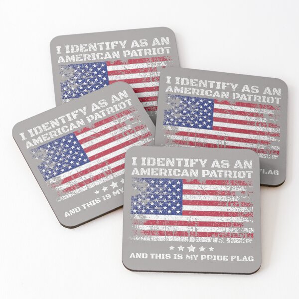 Item preview, I Identify As an American Patriot and This is My Pride Flag designed and sold by KathieFaugh.