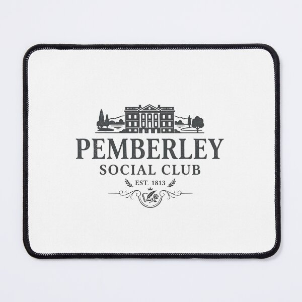 Item preview, Pemberley Social Club Est 1813 Pride and Prejudice Jane Austen designed and sold by Fenay Designs.