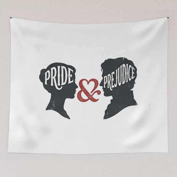 Item preview, Pride & Prejudice Heart Silhouettes Jane Austen Mr Darcy designed and sold by Fenay Designs.