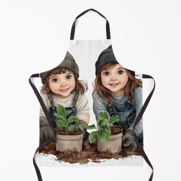 Item preview, Little Gardeners – Cute Kids Planting Seedlings designed and sold by Angellacelin.