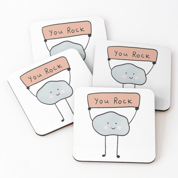 Item preview, you rock rock holding sign designed and sold by indie cottage.