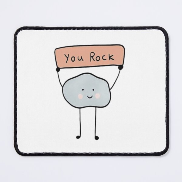 Item preview, you rock rock holding sign designed and sold by indie cottage.