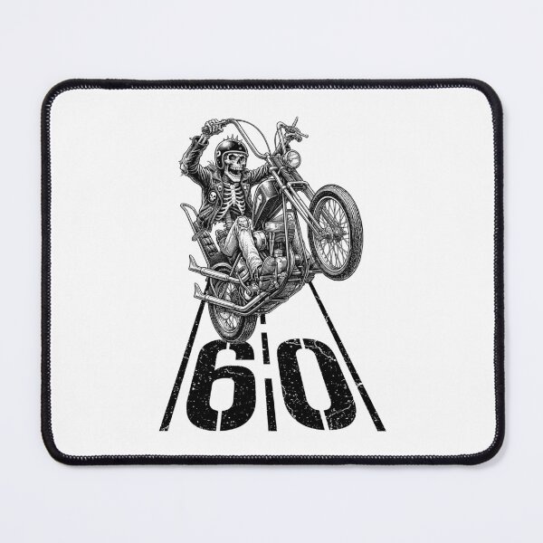 Item preview, 60th Birthday Motorcycle Funny Biker Skeleton 60 Speed Limit designed and sold by GrandeDuc.