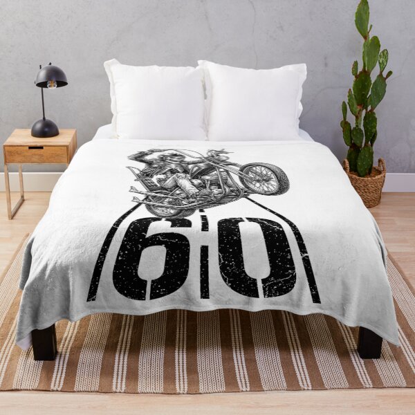 Item preview, 60th Birthday Motorcycle Funny Biker Skeleton 60 Speed Limit designed and sold by GrandeDuc.