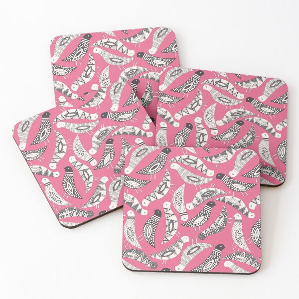 Item preview, esparcir pájaros rosa designed and sold by scrummy.