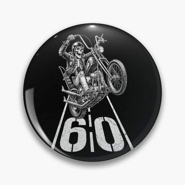 Item preview, 60th Birthday Motorcycle Funny Biker Skeleton 60 Speed Limit designed and sold by GrandeDuc.