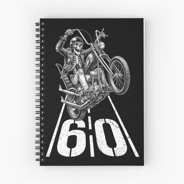 Item preview, 60th Birthday Motorcycle Funny Biker Skeleton 60 Speed Limit designed and sold by GrandeDuc.