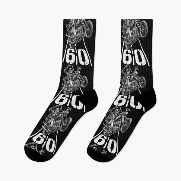 Item preview, 60th Birthday Motorcycle Funny Biker Skeleton 60 Speed Limit designed and sold by GrandeDuc.