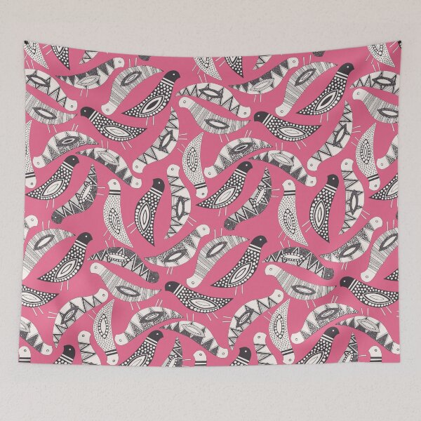 Item preview, esparcir pájaros rosa designed and sold by scrummy.