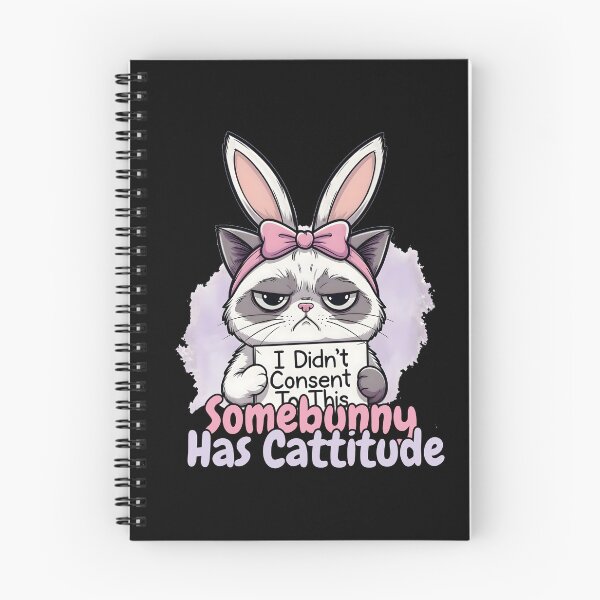 Item preview, Somebunny Has Cattitude Easter Shirt,  Grumpy Cat Easter Bunny Tee, I Didn't  Consent To This Cat Shirt, Funny Easter  Cat Gift, Sarcastic Easter Cat Tee designed and sold by CottonFirst.