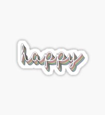 glücklicher Regenbogen 3D Sticker