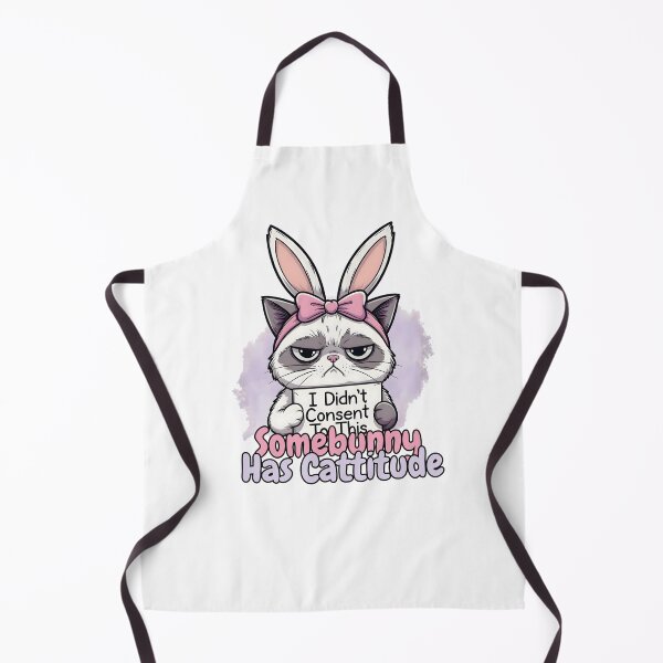 Item preview, Somebunny Has Cattitude Easter Shirt,  Grumpy Cat Easter Bunny Tee, I Didn't  Consent To This Cat Shirt, Funny Easter  Cat Gift, Sarcastic Easter Cat Tee designed and sold by CottonFirst.