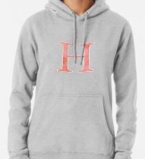 Peach Watercolor Η Pullover Hoodie