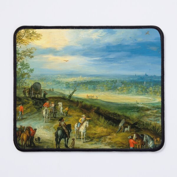 Item preview, Jan Brueghel the Elder Forest Road with Travelers designed and sold by TheSoulOfArt.