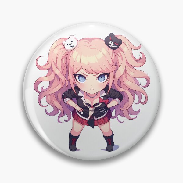 Item preview, Junko Enoshima Danganronpa Chibi Angry Fashion Chaos designed and sold by 108Recordings.