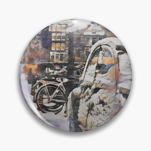 Item preview, Amsterdam, Looiersgracht with 2CV in the snow designed and sold by Amsterdam-Pan.