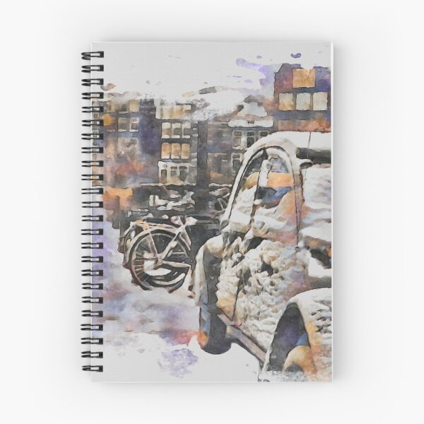 Item preview, Amsterdam, Looiersgracht with 2CV in the snow designed and sold by Amsterdam-Pan.