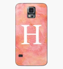 Peach Watercolor Η Case/Skin for Samsung Galaxy