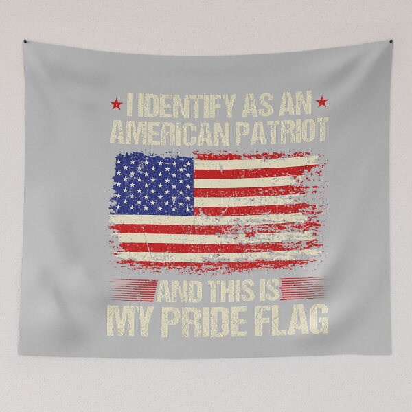 Item preview, I Identify As an American Patriot This is My Pride Flag designed and sold by mjohnson9.