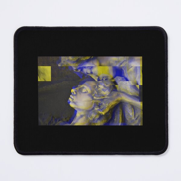 Item preview, Yellow Blue Glitch Statue Kiss designed and sold by tgsqahbhsbl61.