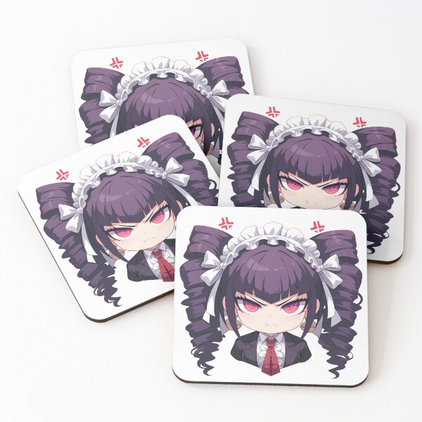 Item preview, Celestia Ludenberg Danganronpa Chibi Angry Gothic Maid Mood designed and sold by 108Recordings.