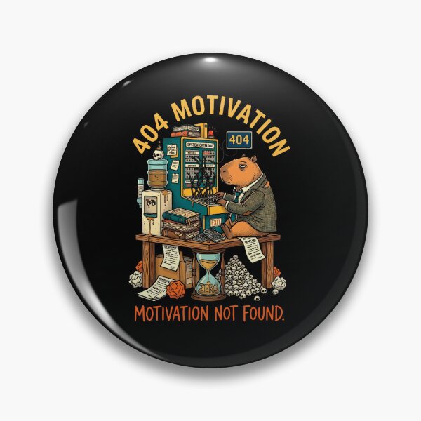 Item preview, Capybara Burnout - 404 Motivation designed and sold by DreamBrushy.