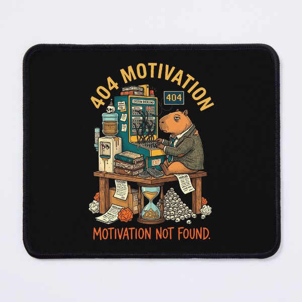 Item preview, Capybara Burnout - 404 Motivation designed and sold by DreamBrushy.
