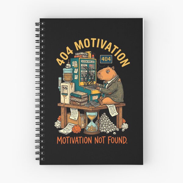 Item preview, Capybara Burnout - 404 Motivation designed and sold by DreamBrushy.