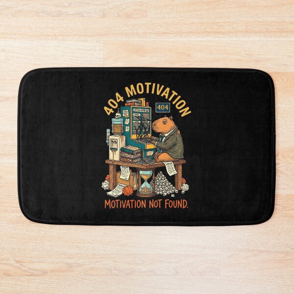 Item preview, Capybara Burnout - 404 Motivation designed and sold by DreamBrushy.