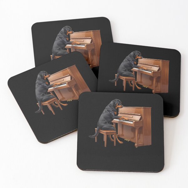 Item preview, Rottweiler Playing Piano Player Pianist Dog Lover designed and sold by TerryConnells.