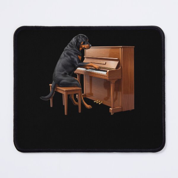 Item preview, Rottweiler Playing Piano Player Pianist Dog Lover designed and sold by TerryConnells.