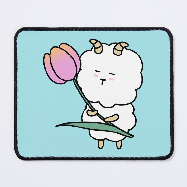 Item preview, Cute Baby Lamb with Tulip Flower designed and sold by ubborn.