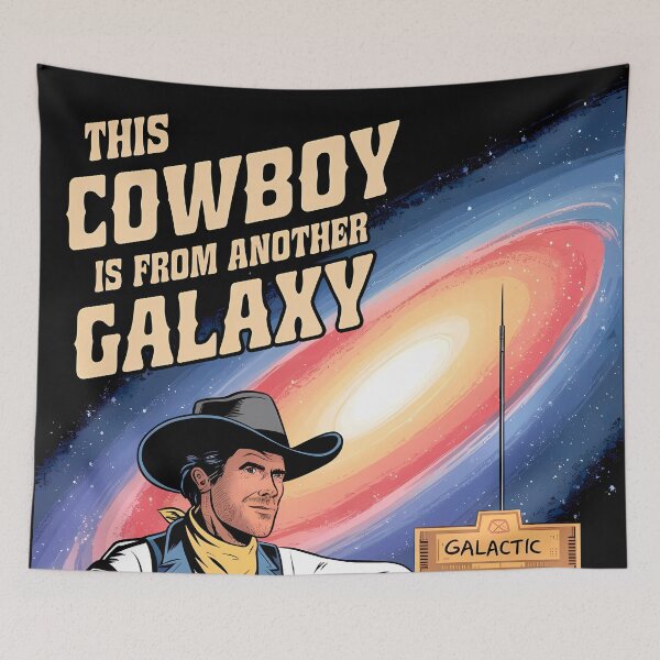 Item preview, Cosmic Cowboy from Galactic Saloon designed and sold by Art-Arcade6.