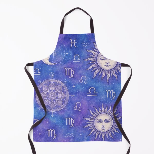 Item preview, Siler Celestial Watercolor Pattern - Moon and Sun Mystical Art designed and sold by Siriusvibes.