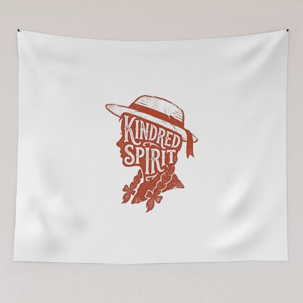 Item preview, Kindred Spirit Vintage Anne of Green Gables Silhouette Quote designed and sold by Fenay Designs.