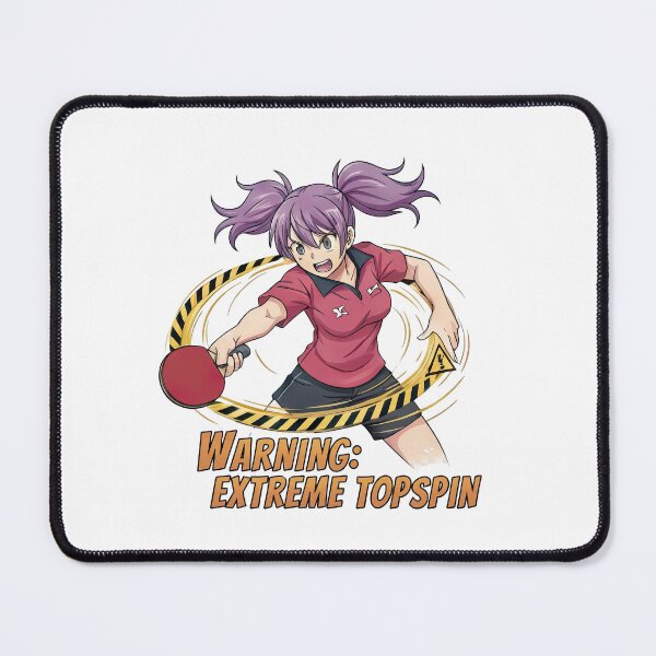 Item preview, Funny Anime Table Tennis T-Shirt - Extreme Topspin Ping Pong Warning designed and sold by OhMyPingCo.