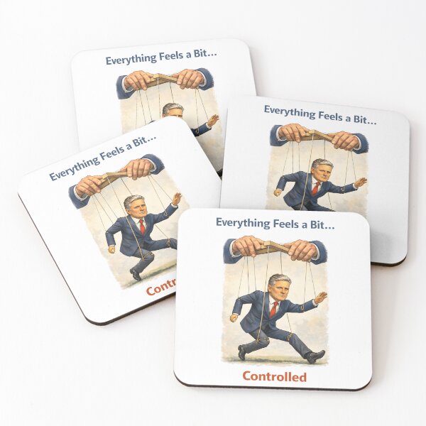 Item preview, Whos Pulling the Strings Political Puppet Satire Illustration. designed and sold by The-T-In-Retro.