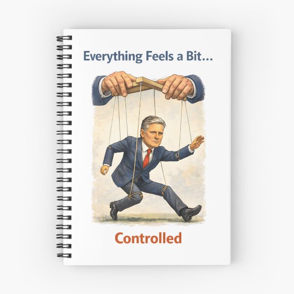Item preview, Whos Pulling the Strings Political Puppet Satire Illustration. designed and sold by The-T-In-Retro.