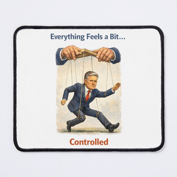 Item preview, Whos Pulling the Strings Political Puppet Satire Illustration. designed and sold by The-T-In-Retro.