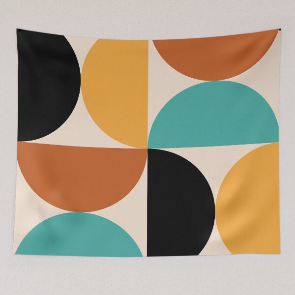 Item preview, Bold Bauhaus Mid Century Multicolor 7 designed and sold by colourpoems.
